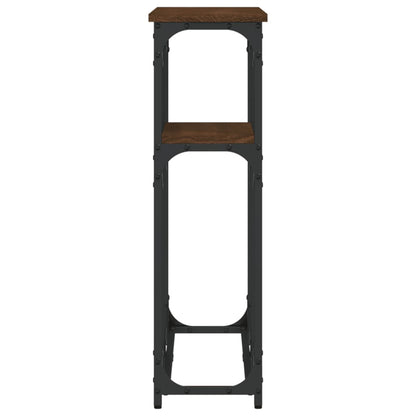 Wandtafel 90X22,5X75 Cm Bewerkt Hout Bruin Eikenkleur