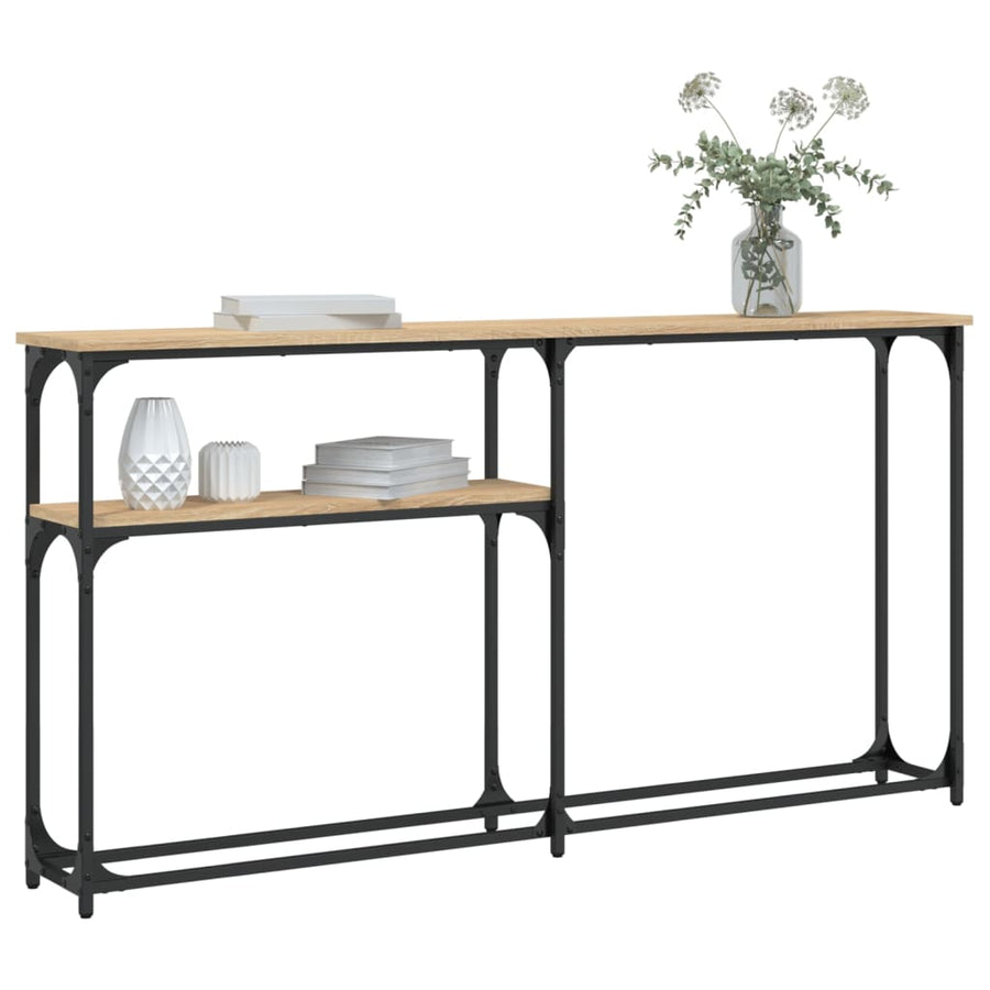 Wandtafel 145X22,5X75 Cm Bewerkt Hout Sonoma Eikenkleurig