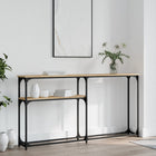 Console table 145x22.5x75 cm engineered wood Sonoma oak-coloured