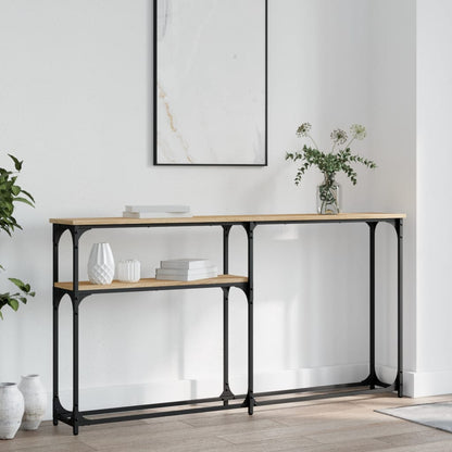Wandtafel 145X22,5X75 Cm Bewerkt Hout Sonoma Eikenkleurig