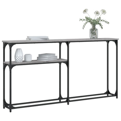 Wandtafel 145X22,5X75 Cm Bewerkt Hout Grijs Sonoma Eikenkleurig