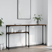 Wandtafel 145x22,5x75 cm bewerkt hout metaal