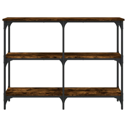 Wandtafel 100X29X75 Cm Bewerkt Hout Gerookt Eikenkleurig
