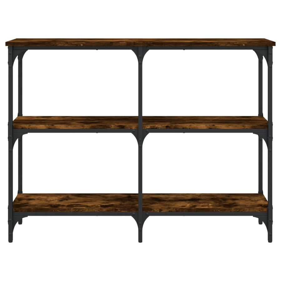 Wandtafel 100X29X75 Cm Bewerkt Hout Gerookt Eikenkleurig