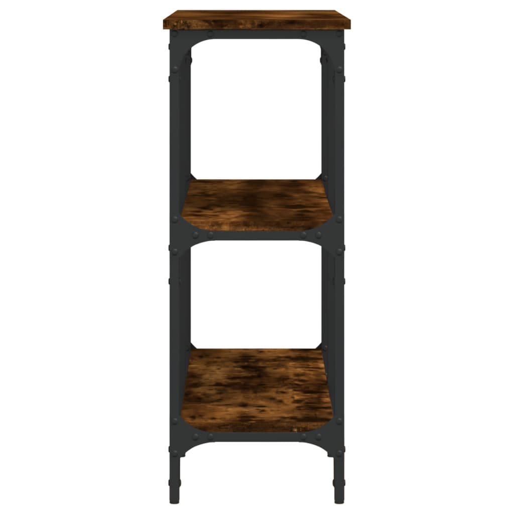 Wandtafel 100X29X75 Cm Bewerkt Hout Gerookt Eikenkleurig
