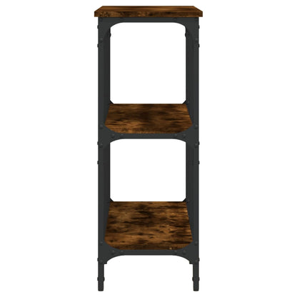 Wandtafel 100X29X75 Cm Bewerkt Hout Gerookt Eikenkleurig