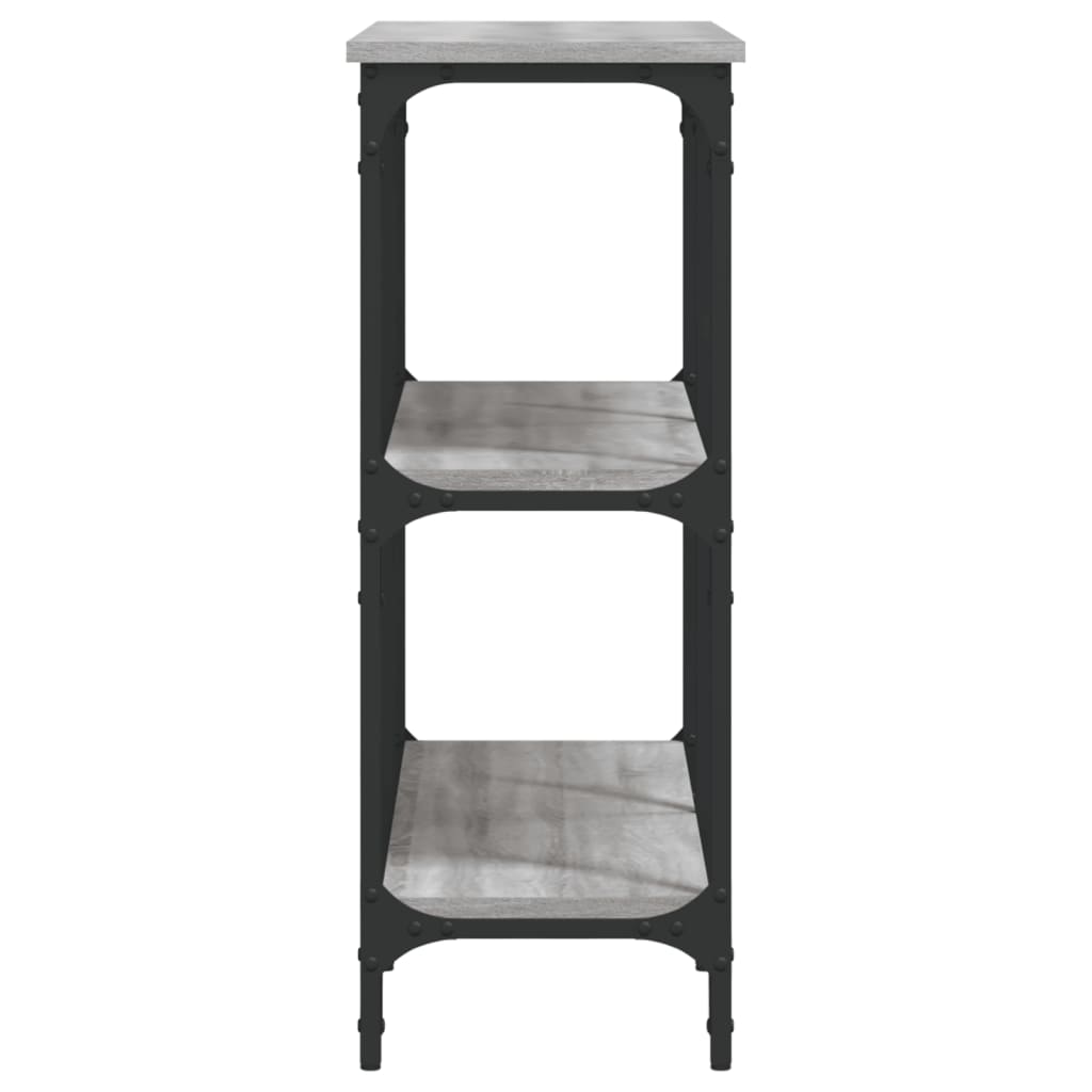 Wandtafel 100X29X75 Cm Bewerkt Hout Grijs Sonoma Eikenkleurig