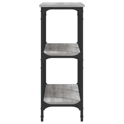 Wandtafel 100X29X75 Cm Bewerkt Hout Grijs Sonoma Eikenkleurig