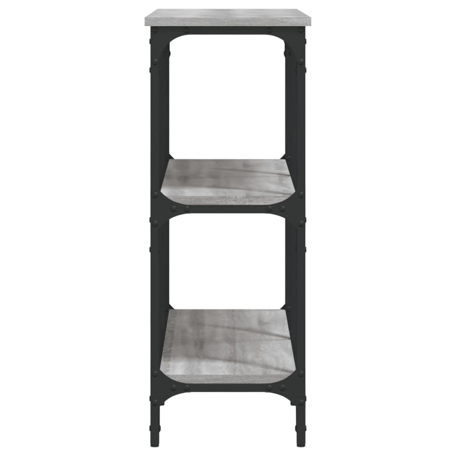Wandtafel 100X29X75 Cm Bewerkt Hout Grijs Sonoma Eikenkleurig