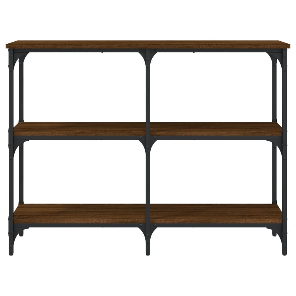 Wandtafel 100X29X75 Cm Bewerkt Hout Bruin Eikenkleur