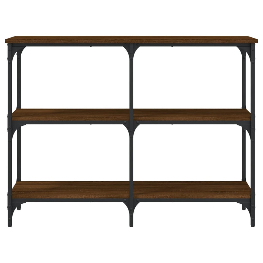 Wandtafel 100X29X75 Cm Bewerkt Hout Bruin Eikenkleur