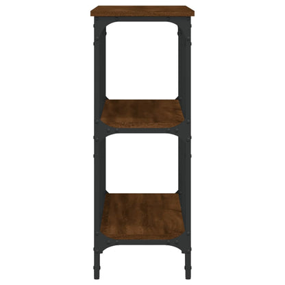 Wandtafel 100X29X75 Cm Bewerkt Hout Bruin Eikenkleur