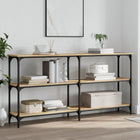 Wandtafel 150x29x75 cm bewerkt hout sonoma eiken