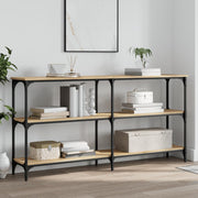 Wandtafel 150x29x75 cm bewerkt hout sonoma eiken