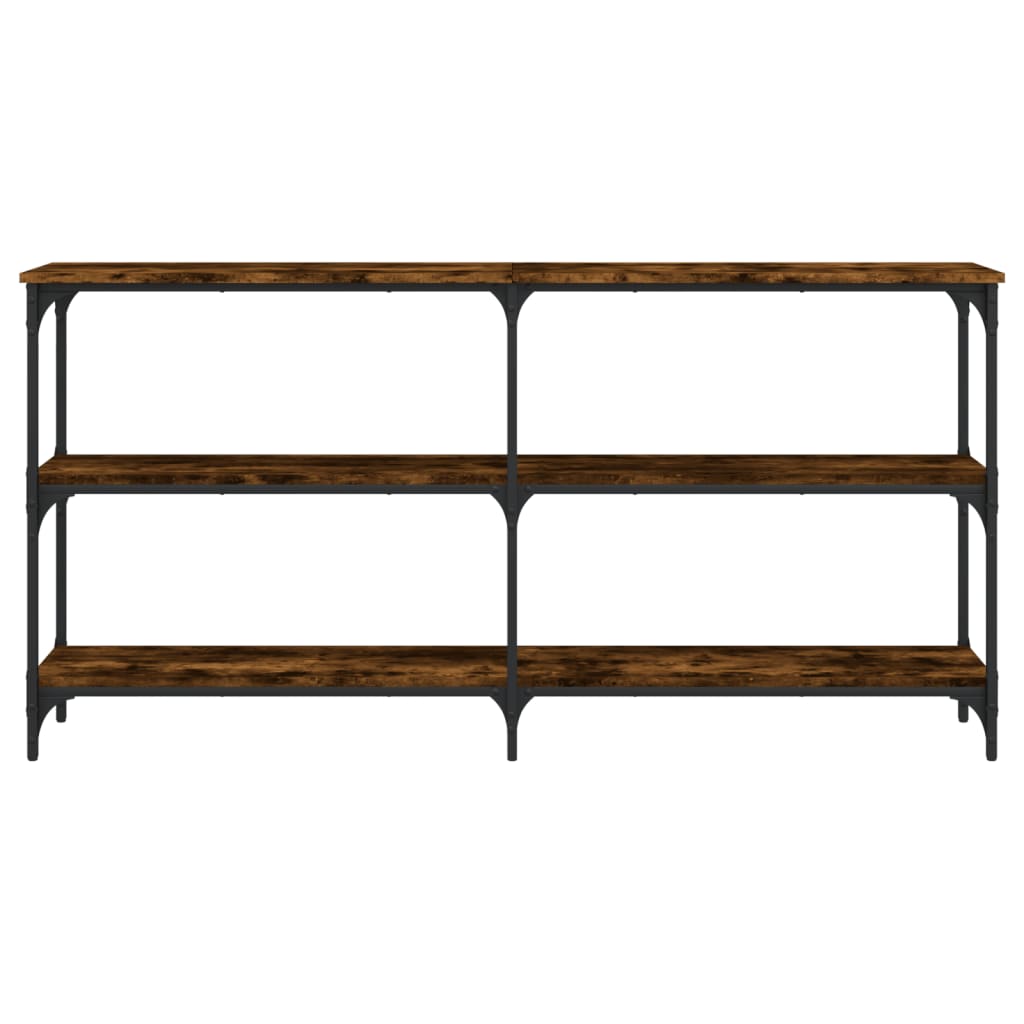 Wandtafel 150X29X75 Cm Bewerkt Hout Gerookt Eikenkleurig