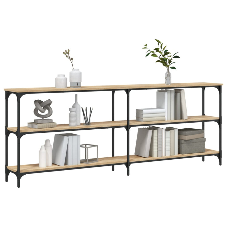 Wandtafel 200X29X75 Cm Bewerkt Hout Sonoma Eikenkleurig