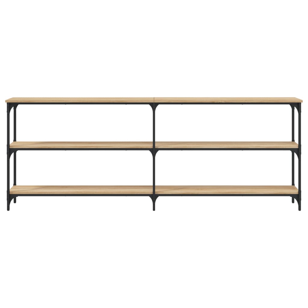 Wandtafel 200X29X75 Cm Bewerkt Hout Sonoma Eikenkleurig