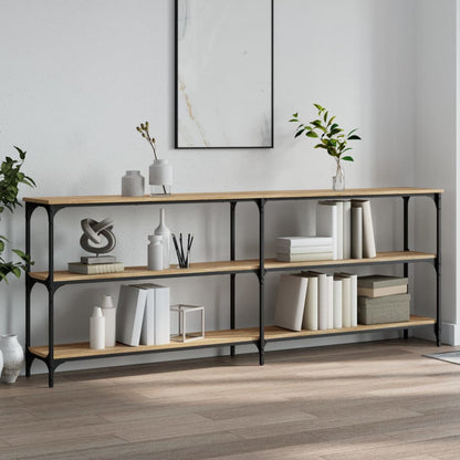 Wandtafel 200X29X75 Cm Bewerkt Hout Sonoma Eikenkleurig