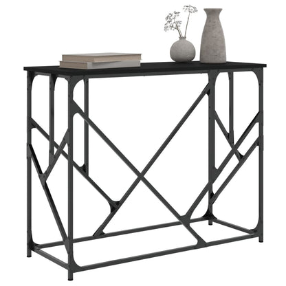 Wandtafel 100X40X80 Cm Bewerkt Hout Zwart