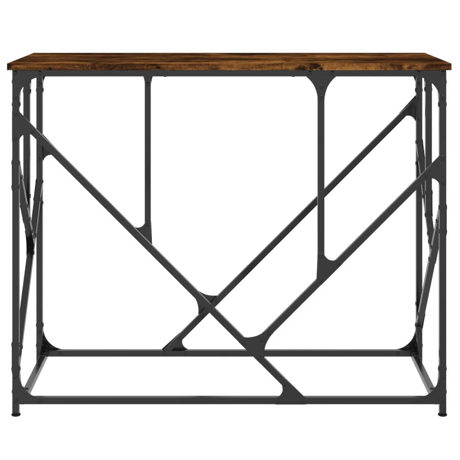 Wandtafel 100X40X80 Cm Bewerkt Hout Gerookt Eikenkleurig