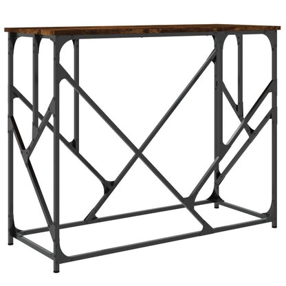 Wandtafel 100X40X80 Cm Bewerkt Hout Gerookt Eikenkleurig