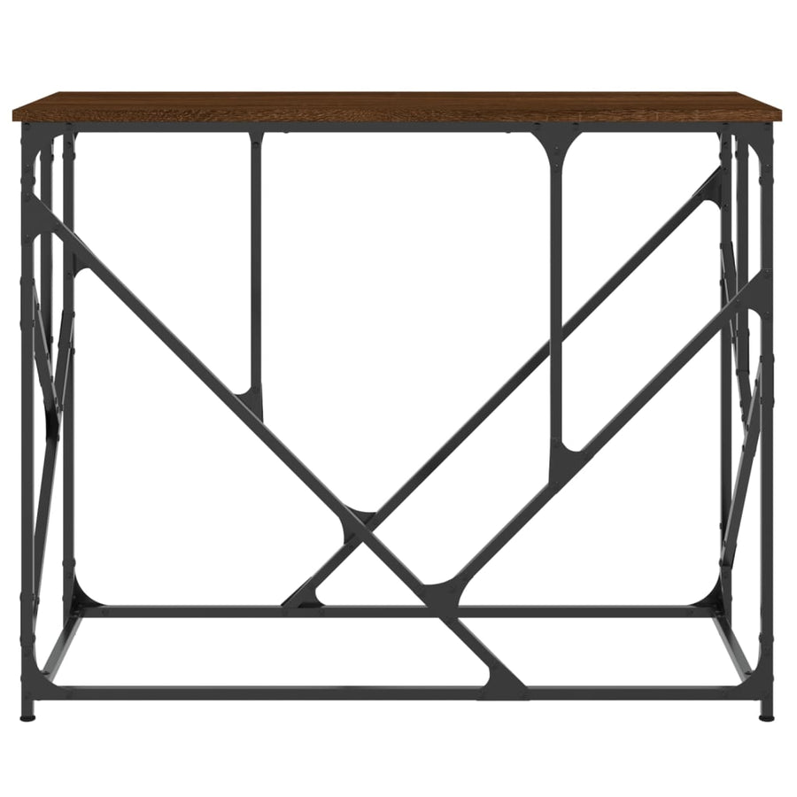 Wandtafel 100X40X80 Cm Bewerkt Hout Bruin Eikenkleur