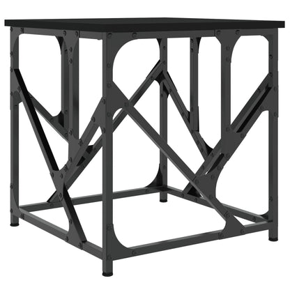 Salontafel 45X45X47,5 Cm Bewerkt Hout 45 x 45 x 47.5 cm Zwart