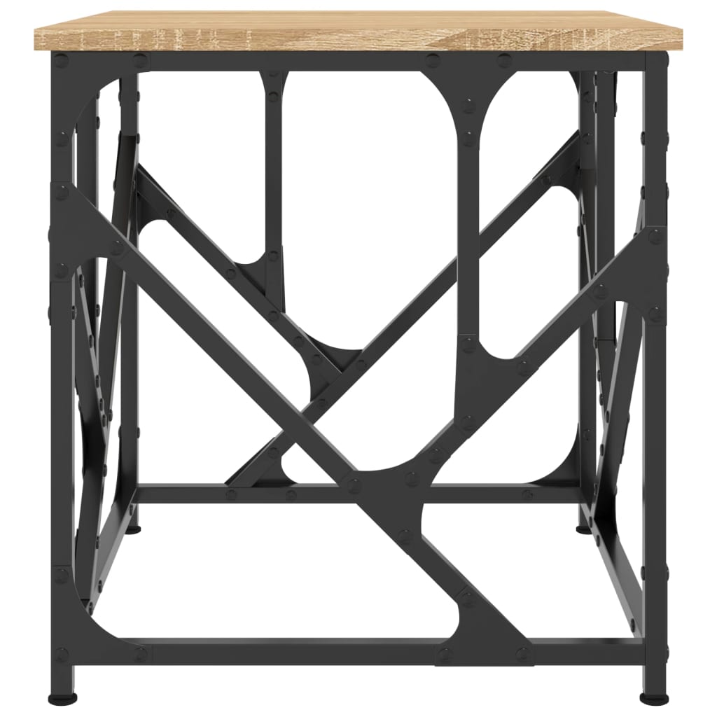 Salontafel 45X45X47,5 Cm Bewerkt Hout Kleurig 45 x 45 x 47.5 cm Sonoma eiken