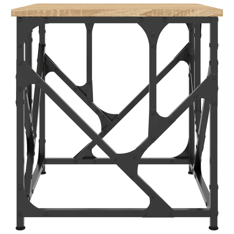 Salontafel 45X45X47,5 Cm Bewerkt Hout Kleurig 45 x 45 x 47.5 cm Sonoma eiken