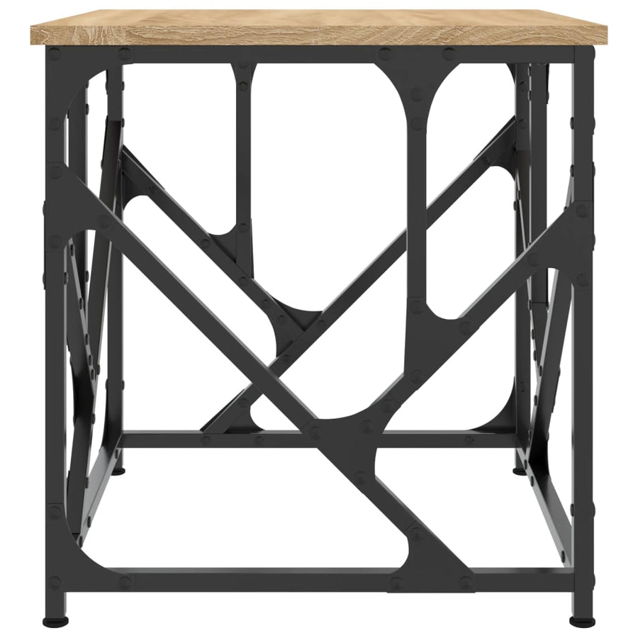 Salontafel 45X45X47,5 Cm Bewerkt Hout Kleurig 45 x 45 x 47.5 cm Sonoma eiken