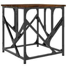 Salontafel 45X45X47,5 Cm Bewerkt Hout Kleurig 45 x 45 x 47.5 cm Gerookt eiken