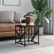 Salontafel 45x45x47,5 cm bewerkt hout gerookt eiken