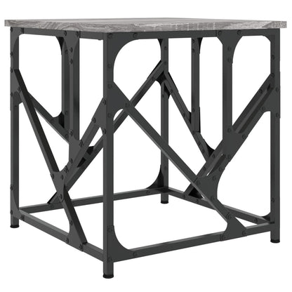Salontafel 45X45X47,5 Cm Bewerkt Hout 45 x 45 x 47.5 cm Grijs sonoma