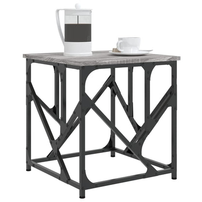 Salontafel 45X45X47,5 Cm Bewerkt Hout 45 x 45 x 47.5 cm Grijs sonoma