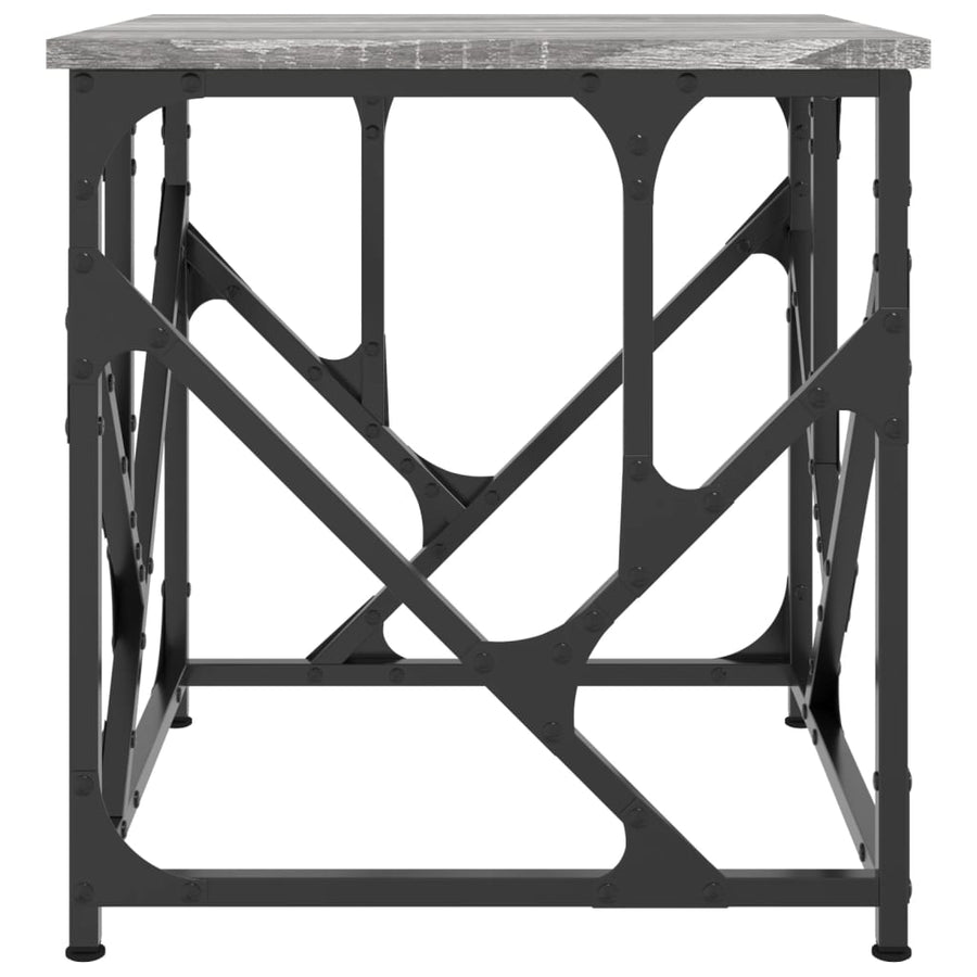 Salontafel 45X45X47,5 Cm Bewerkt Hout 45 x 45 x 47.5 cm Grijs sonoma