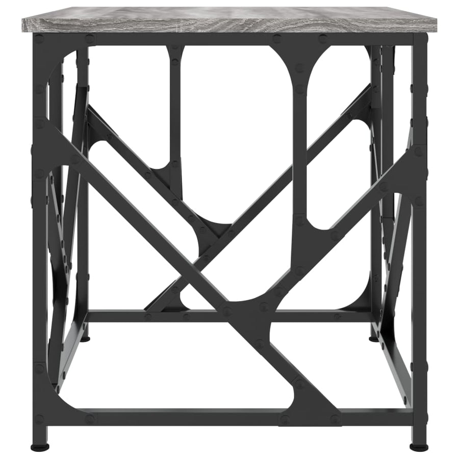 Salontafel 45X45X47,5 Cm Bewerkt Hout 45 x 45 x 47.5 cm Grijs sonoma