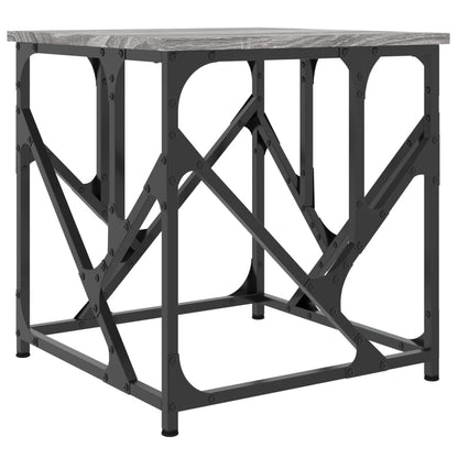 Salontafel 45X45X47,5 Cm Bewerkt Hout 45 x 45 x 47.5 cm Grijs sonoma