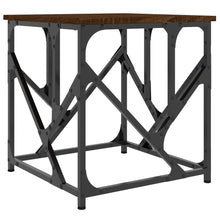 Salontafel 45X45X47,5 Cm Bewerkt Hout 45 x 45 x 47.5 cm bruin eikenkleur