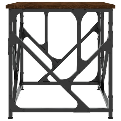 Salontafel 45X45X47,5 Cm Bewerkt Hout 45 x 45 x 47.5 cm bruin eikenkleur