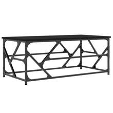 Salontafel Bewerkt Hout Eikenkleurig 100 x 50 x 40 cm Zwart