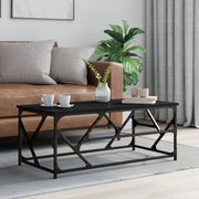 Salontafel 100x50x40 cm bewerkt hout zwart
