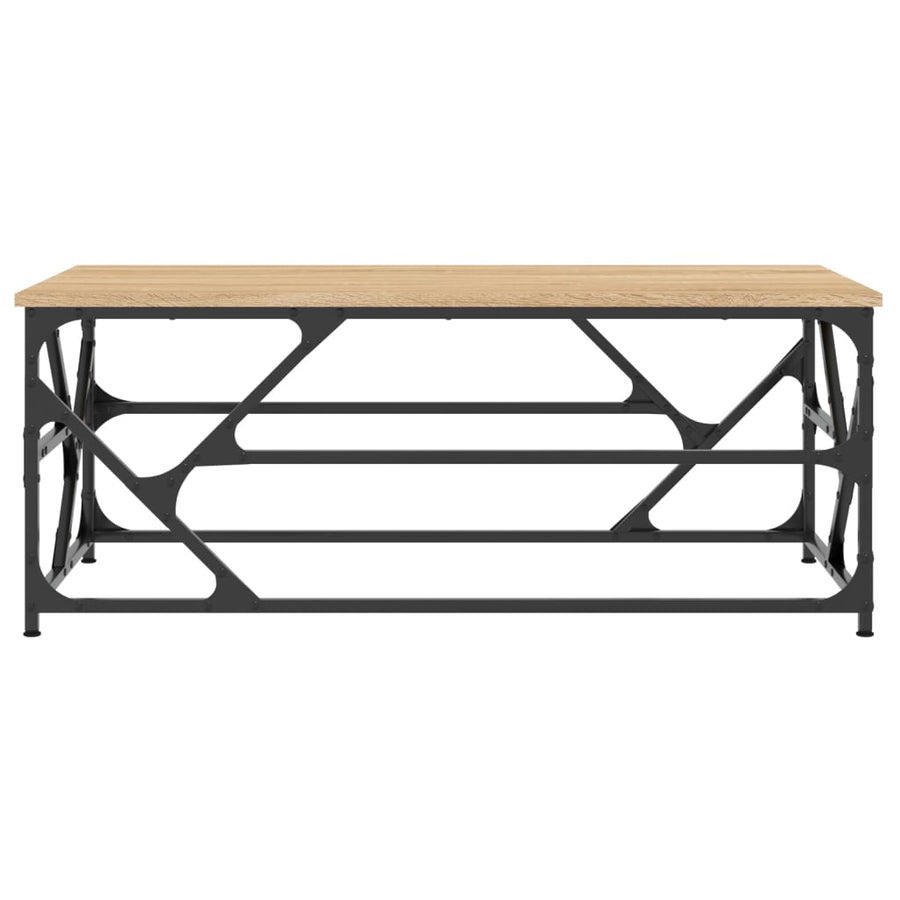Salontafel Bewerkt Hout Kleurig 100 x 50 x 40 cm Sonoma eiken