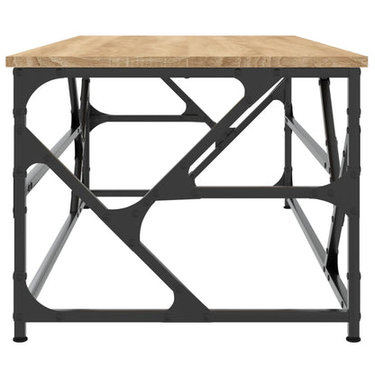 Salontafel Bewerkt Hout Kleurig 100 x 50 x 40 cm Sonoma eiken