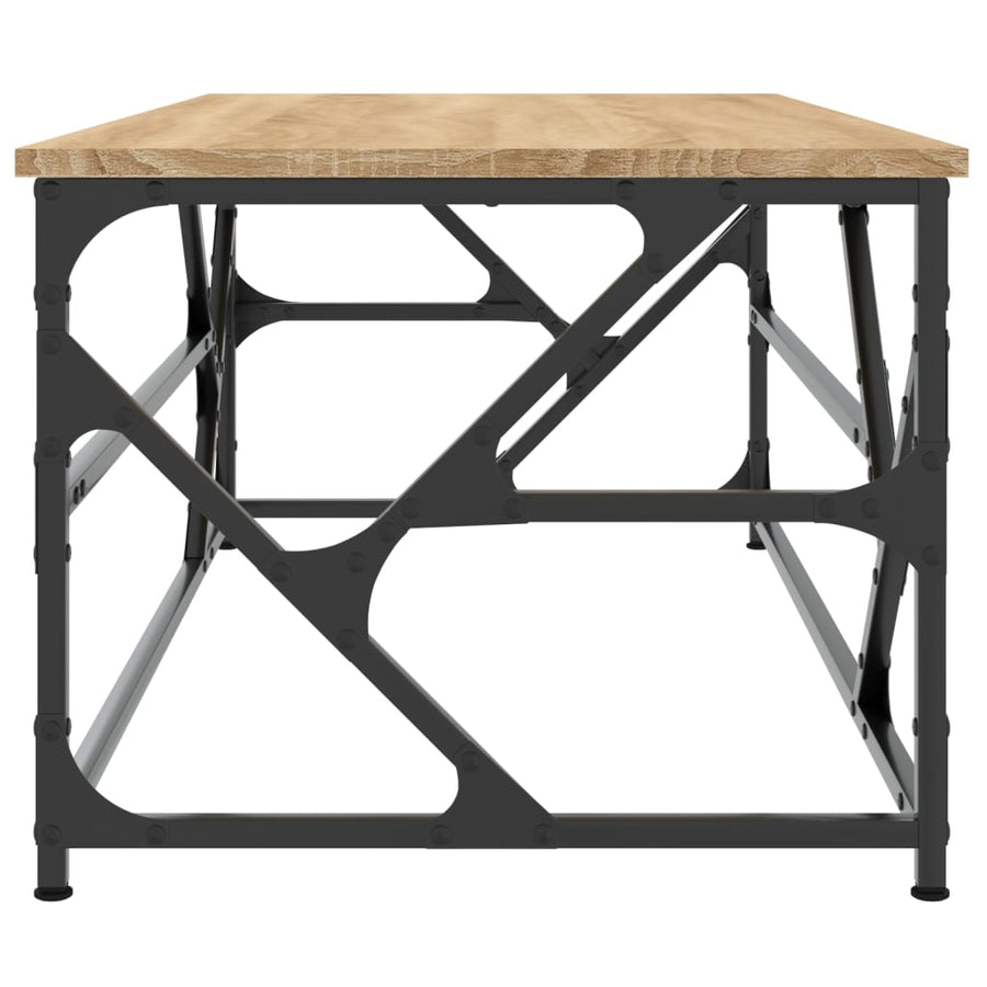 Salontafel Bewerkt Hout Kleurig 100 x 50 x 40 cm Sonoma eiken