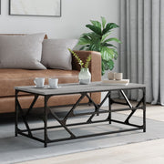 Salontafel 100x50x40 cm bewerkt hout grijs sonoma
