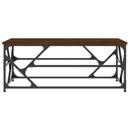 Salontafel Bewerkt Hout Bruineiken 100 x 50 x 40 cm bruin eikenkleur