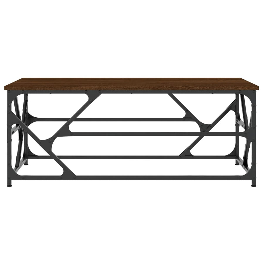 Salontafel Bewerkt Hout Bruineiken 100 x 50 x 40 cm bruin eikenkleur