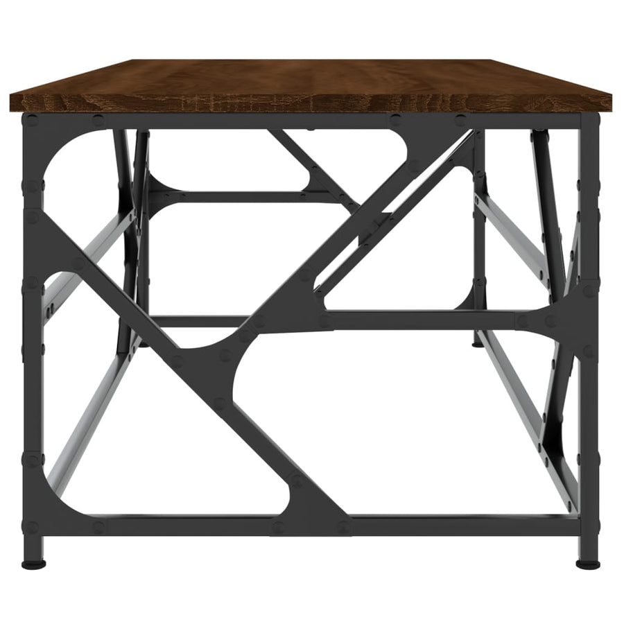 Salontafel Bewerkt Hout Bruineiken 100 x 50 x 40 cm bruin eikenkleur