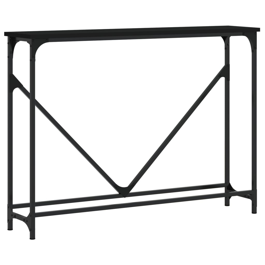 Wandtafel 02X22,5X75 Cm Bewerkt Hout Zwart
