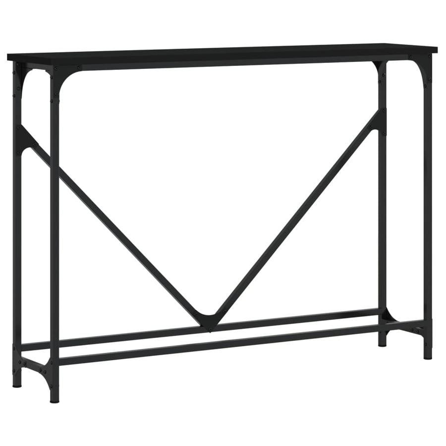 Wandtafel 02X22,5X75 Cm Bewerkt Hout Zwart